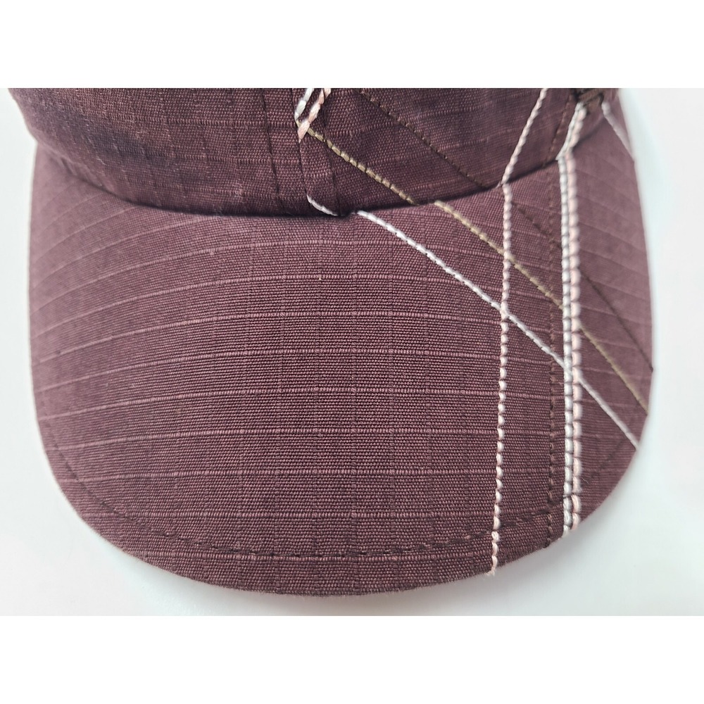Women Adidas Trefoil Strapback Adjustable Hat Cap Baseball Casual Mom Brown Pink - Picture 3 of 13